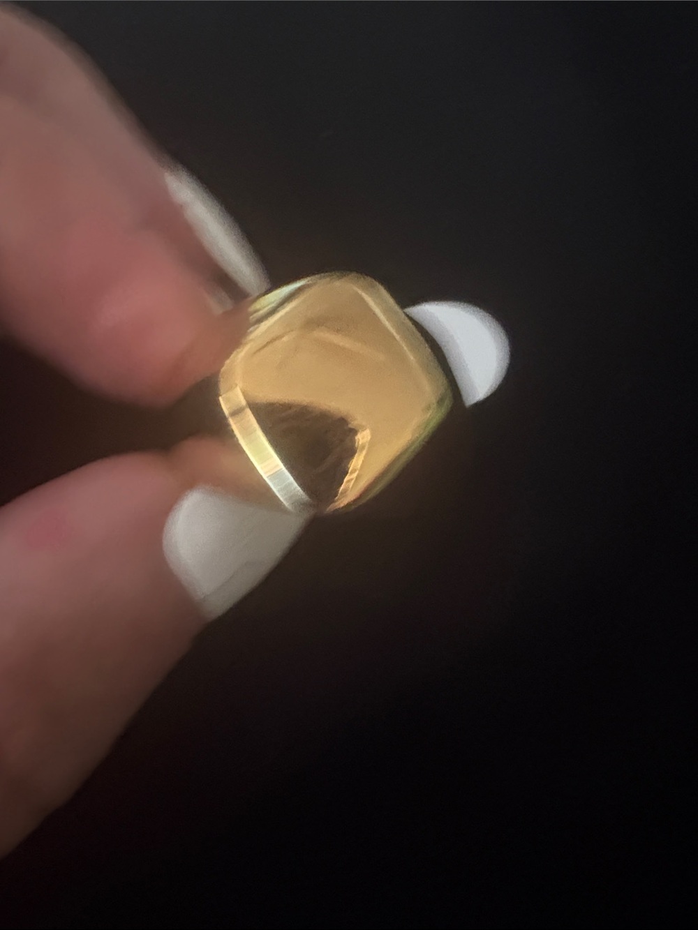 Plunder Shiny Gold Dome Ring